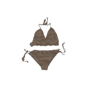 🆕 Handmade Tan Crocheted Bikini - Women’s Size XS
